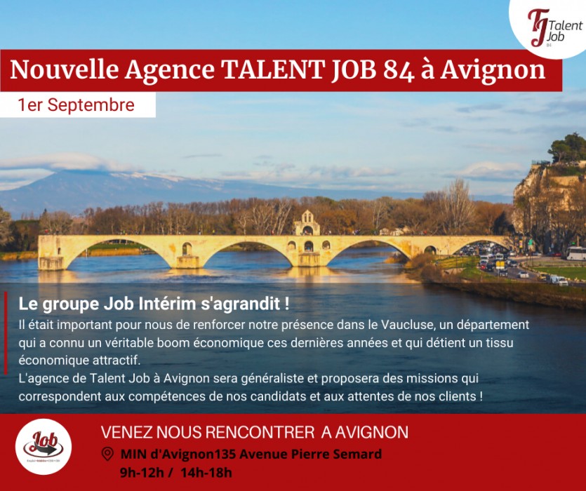 Ouverture D Une Agence Talent Job 84 Du Groupe Job Interim Nos Actualites Unequal